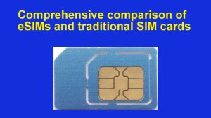 eSIMs vs SIM cards 